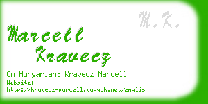 marcell kravecz business card